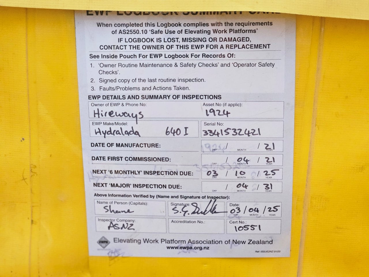 2021 Hydralada 640i MAXI Boom Lift