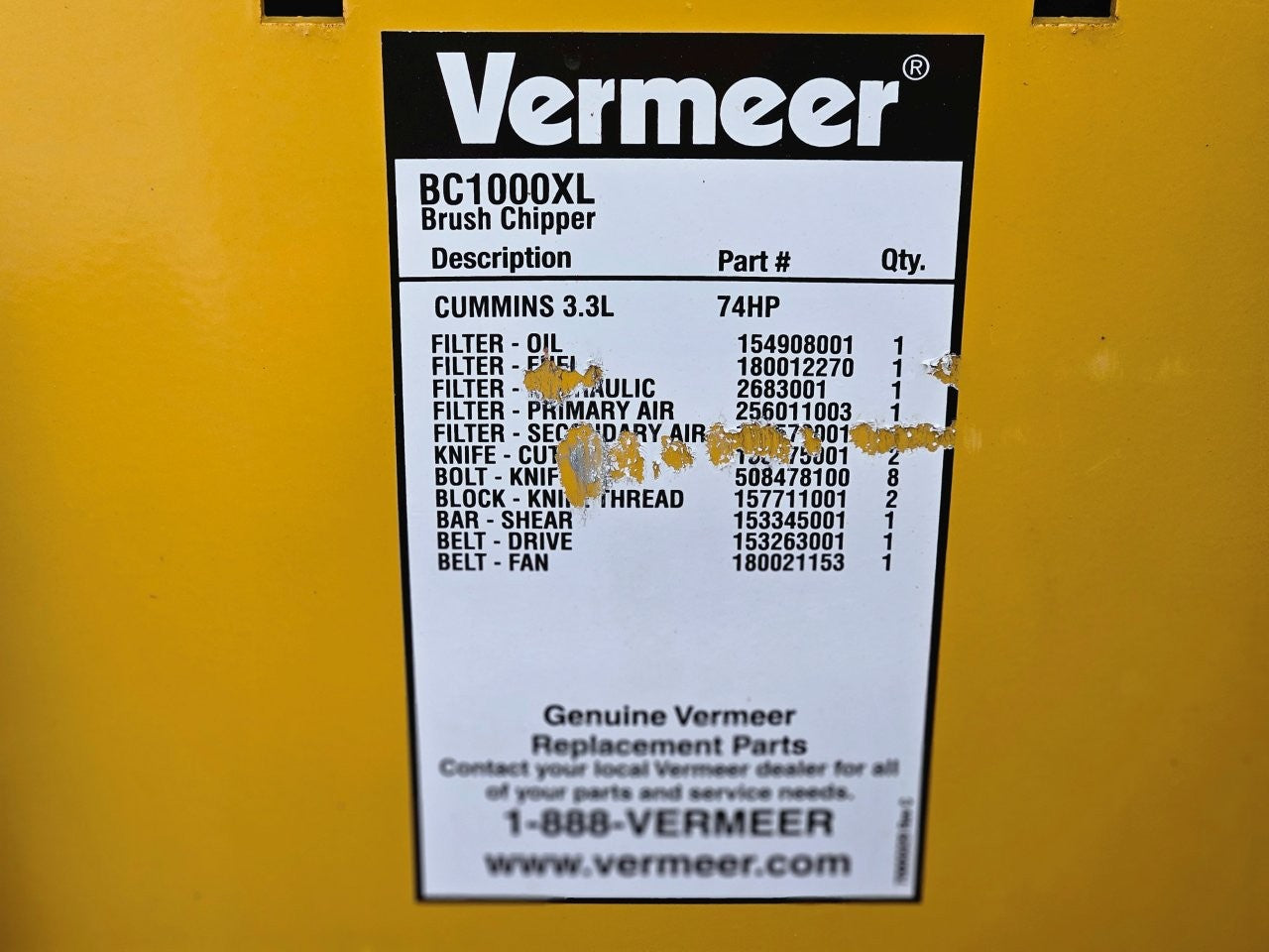 2021 Vermeer BC100XL 12" Wood Chipper