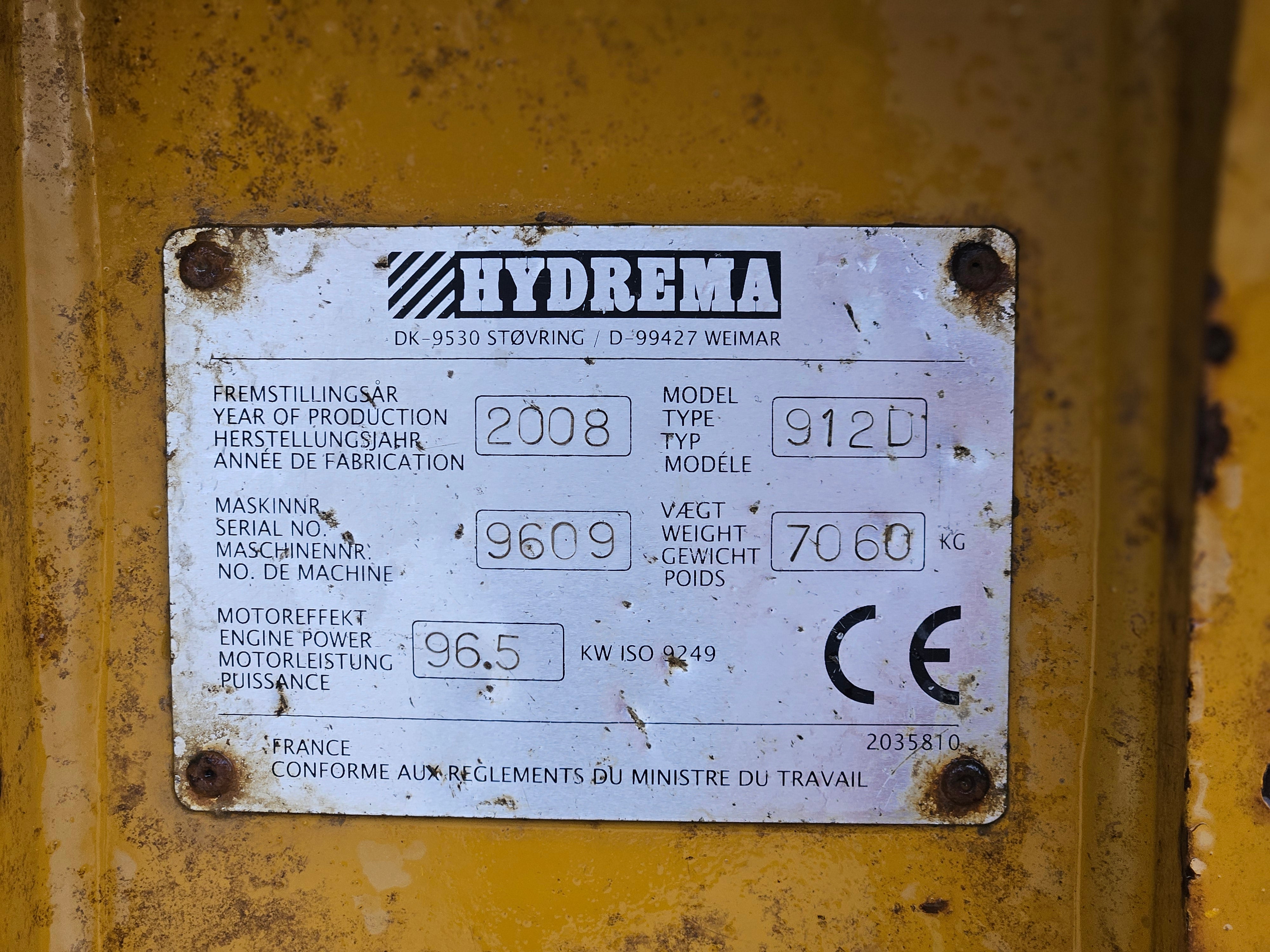 2008 Hydrema 912D Dump Truck