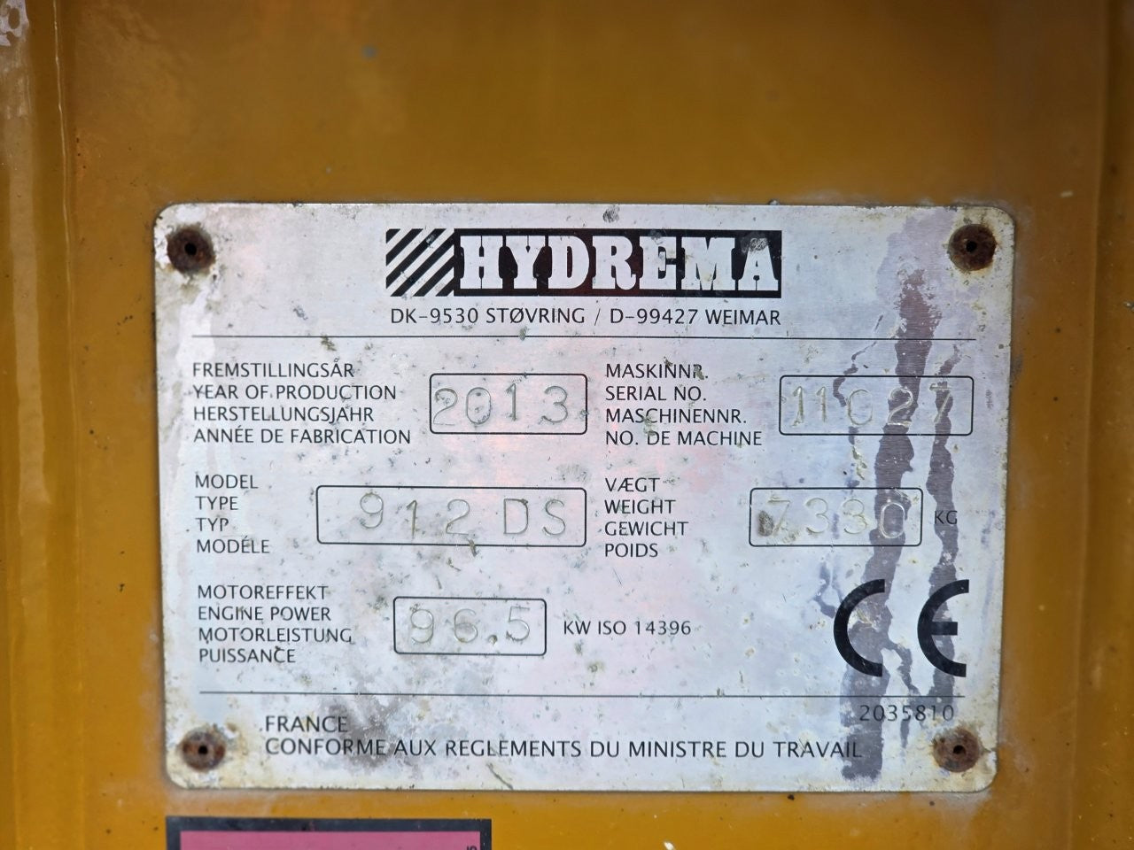 2013 Hydrema 912DS Dump Truck