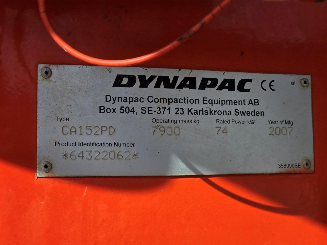 2007 Dynapac CA152PD Padfoot Roller