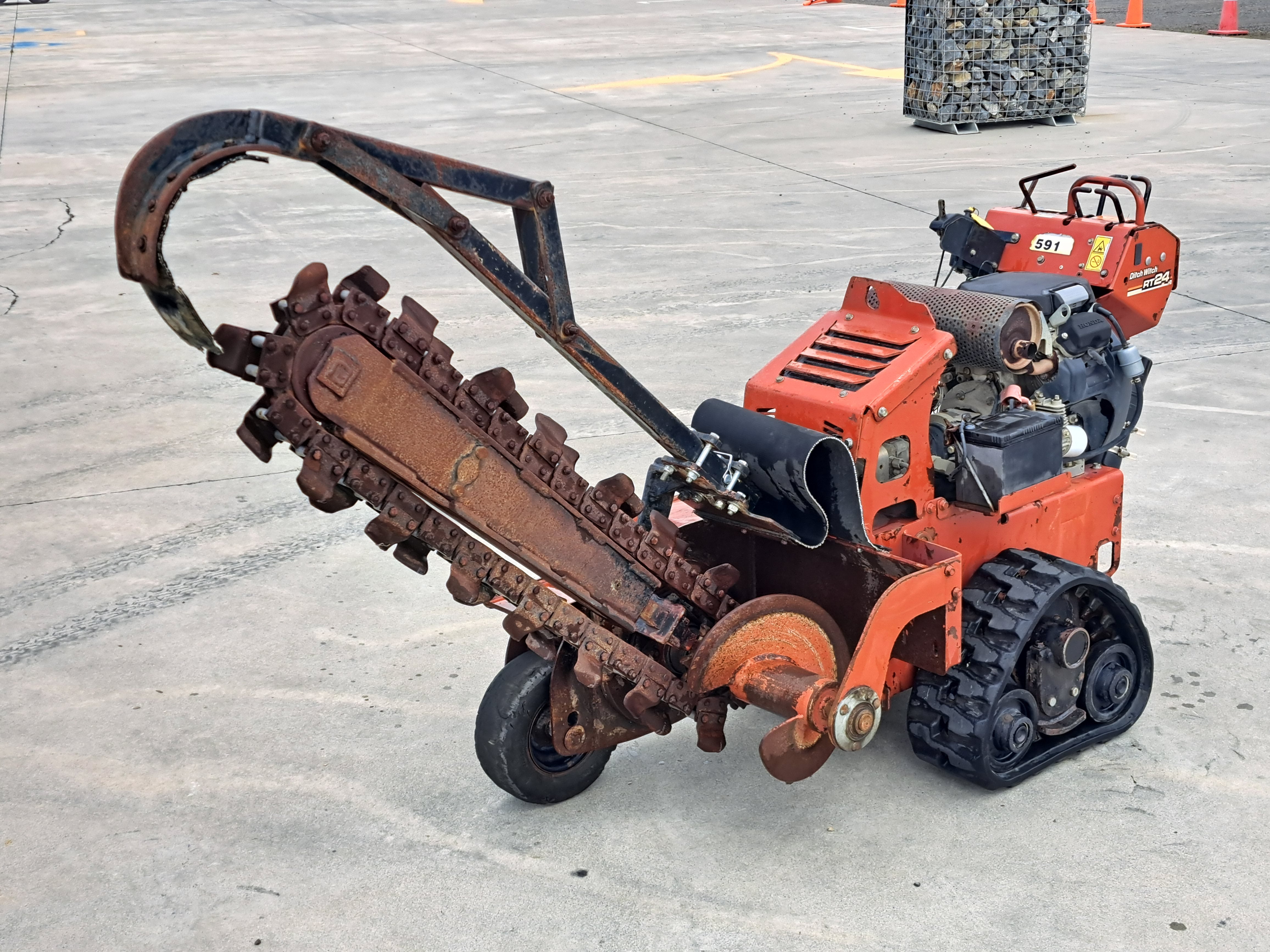 2011 Ditch Witch RT24 Trencher and Trailer