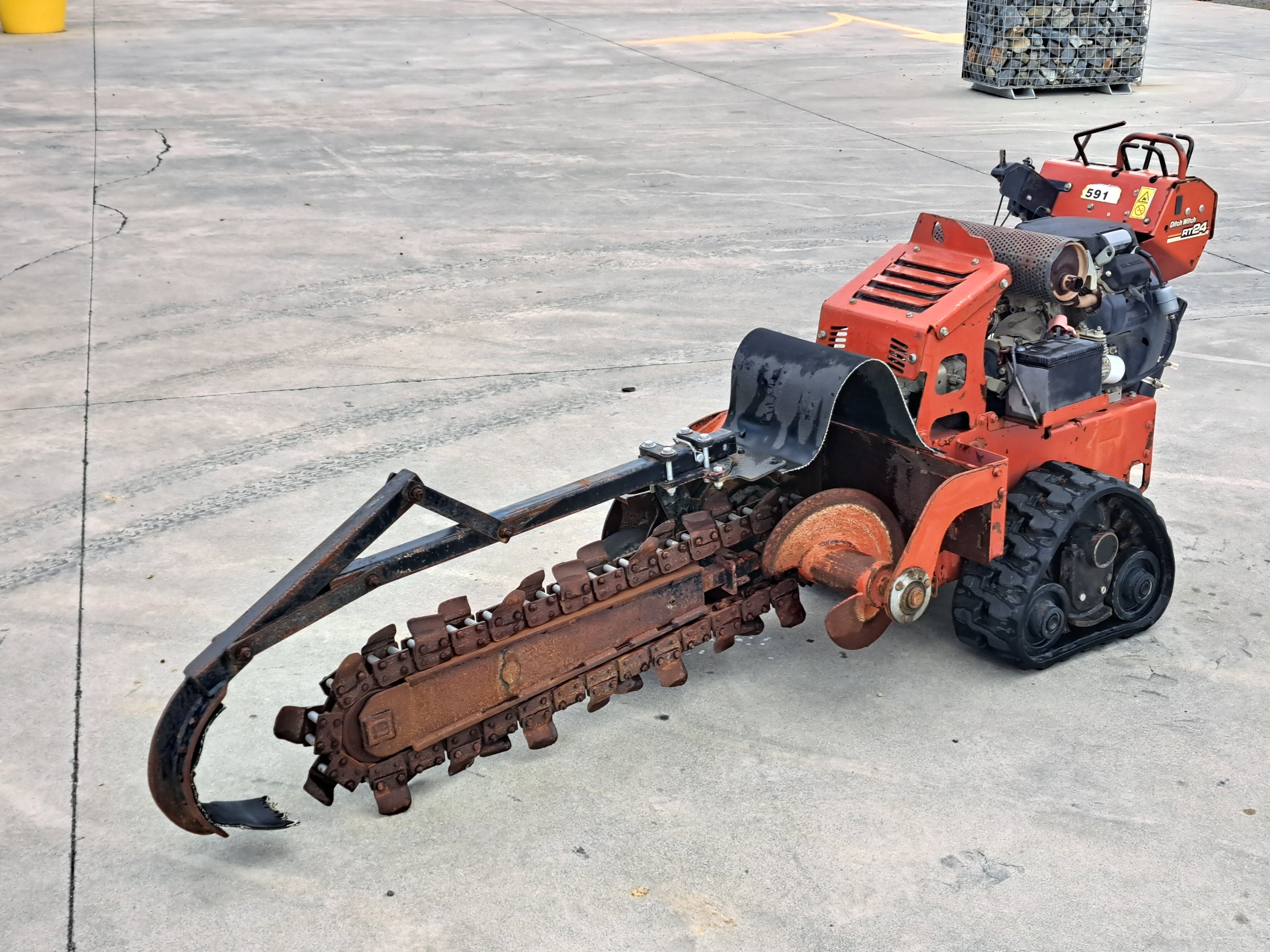 2011 Ditch Witch RT24 Trencher and Trailer