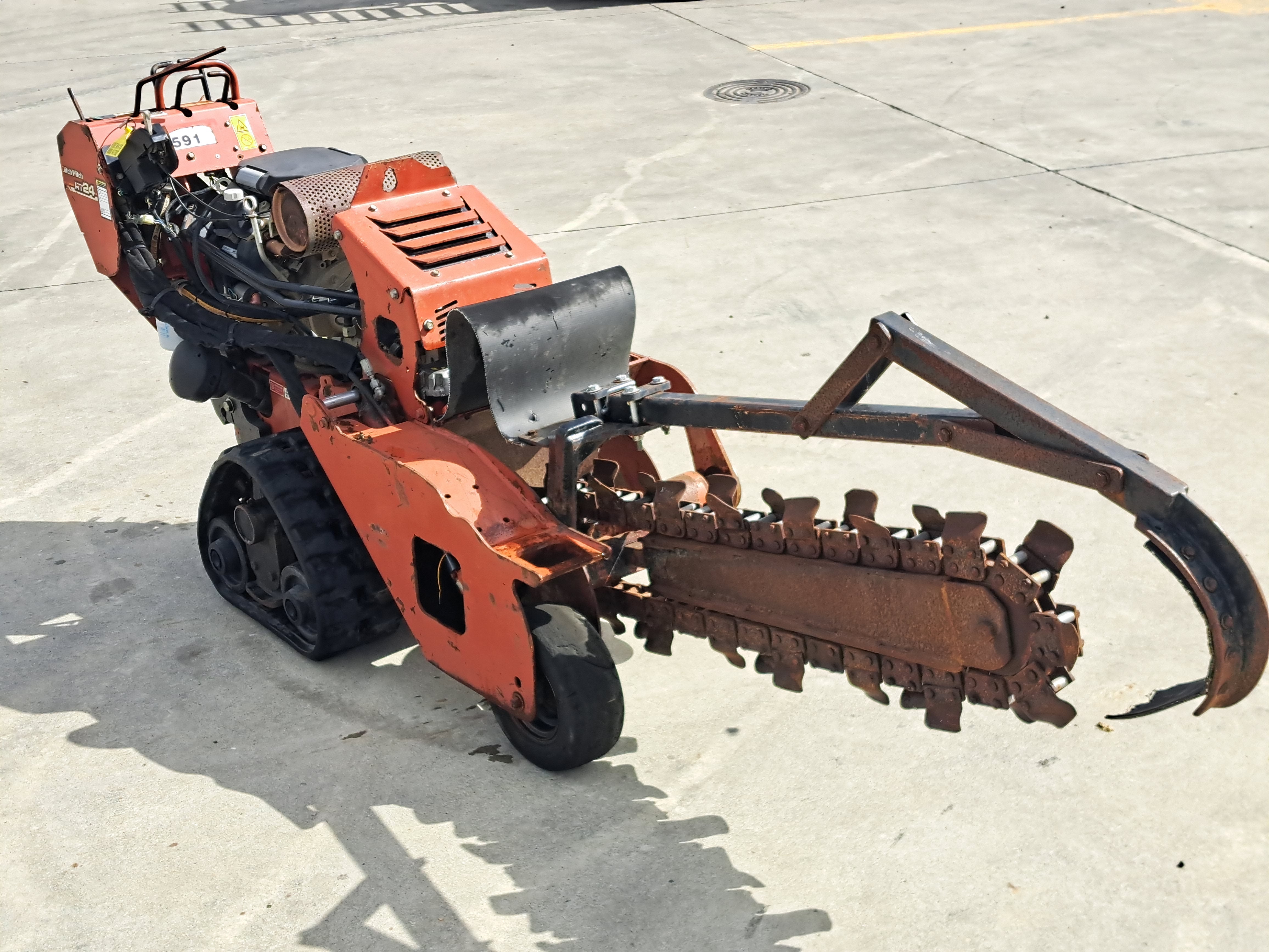 2011 Ditch Witch RT24 Trencher and Trailer