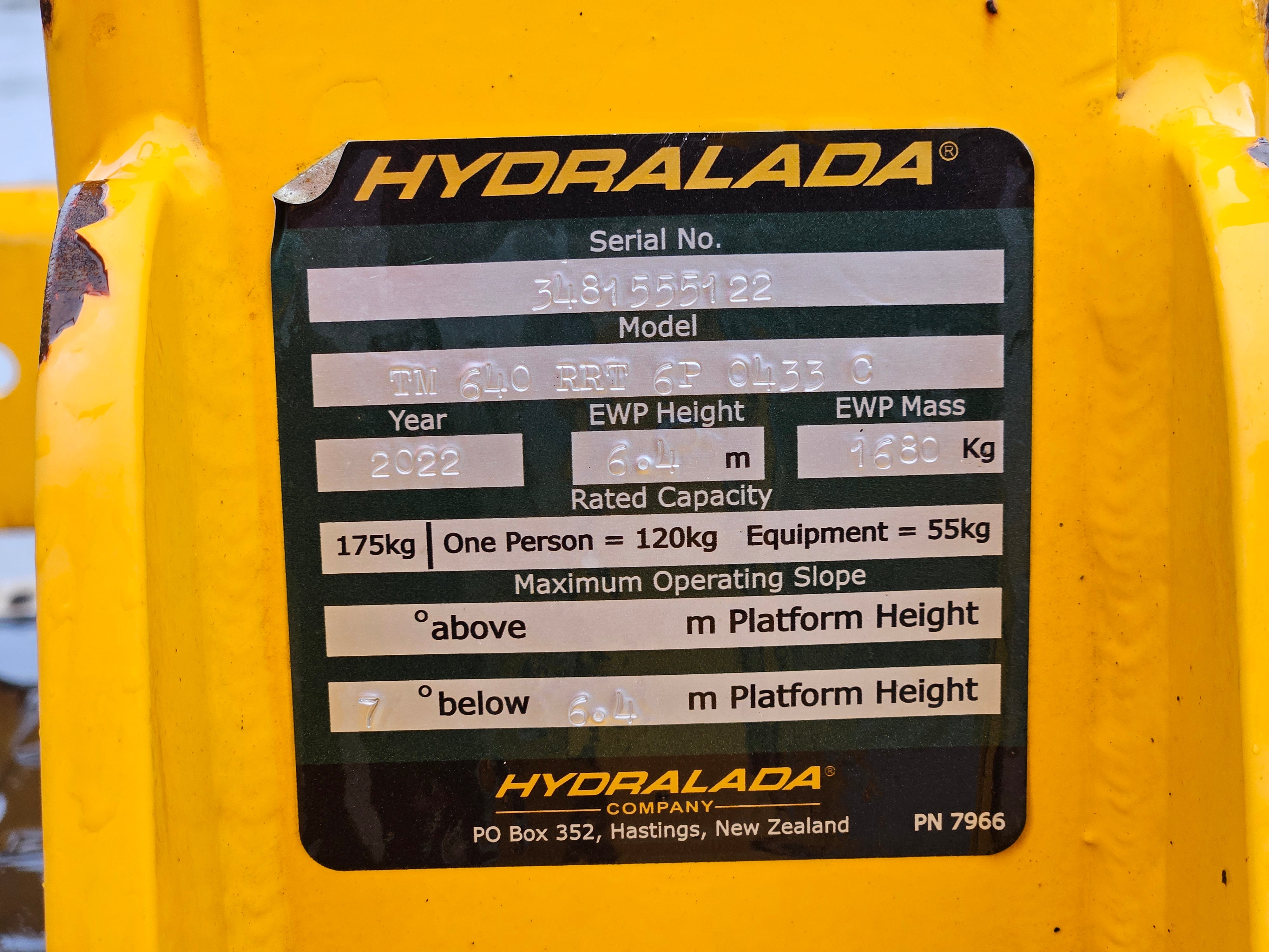 2022 Hydralada 640i Boom Lift