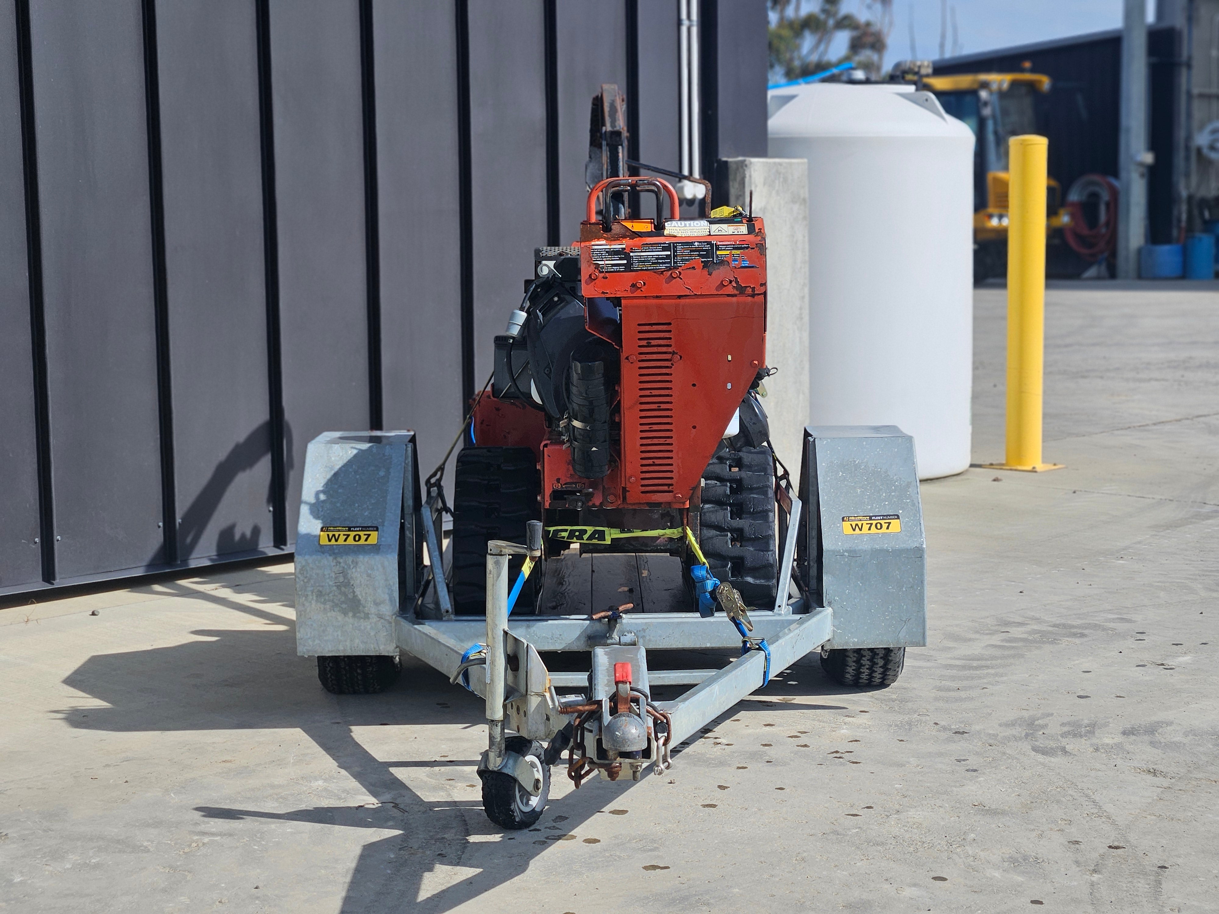 2011 Ditch Witch RT24 Trencher and Trailer