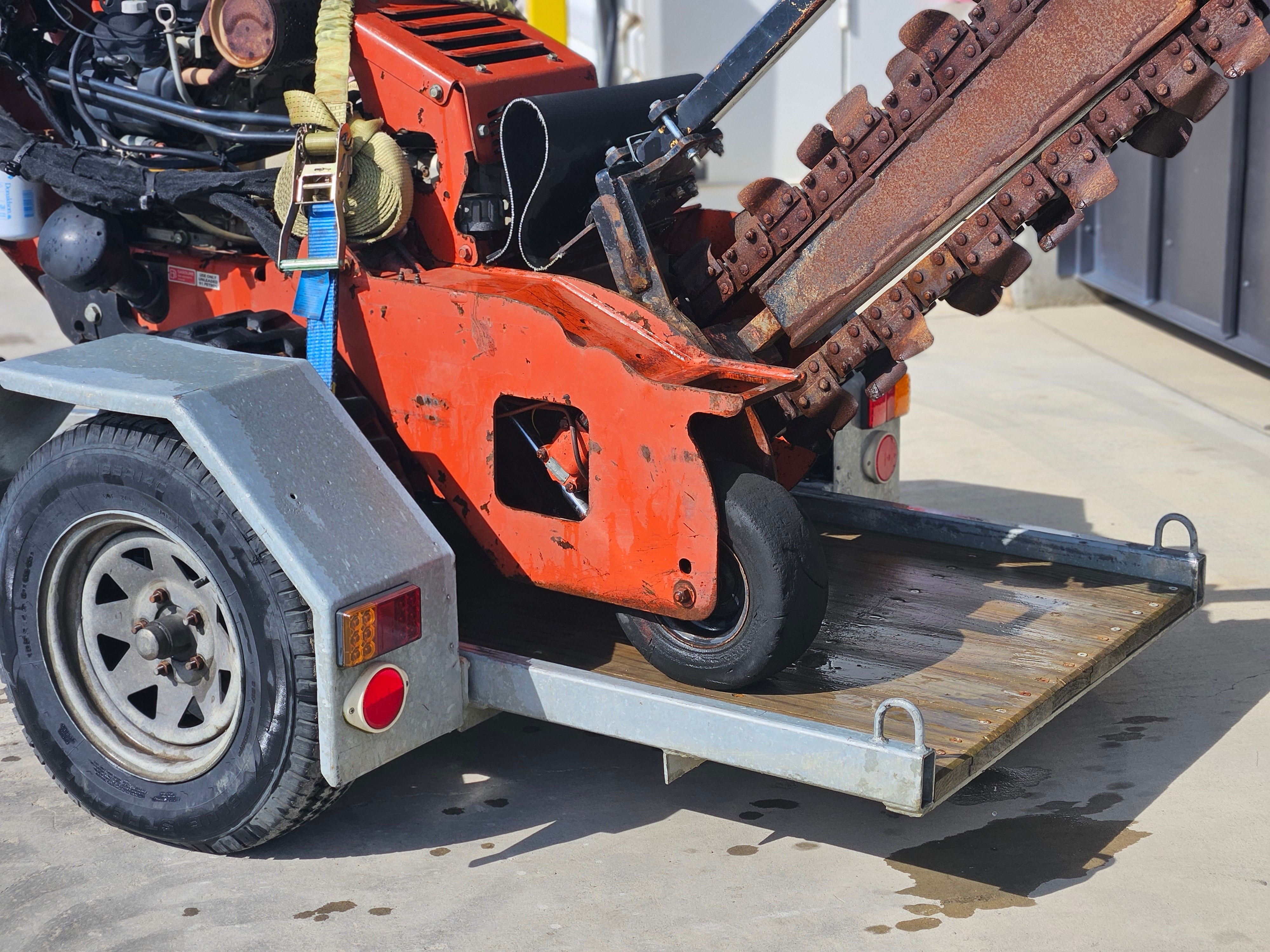 2011 Ditch Witch RT24 Trencher and Trailer