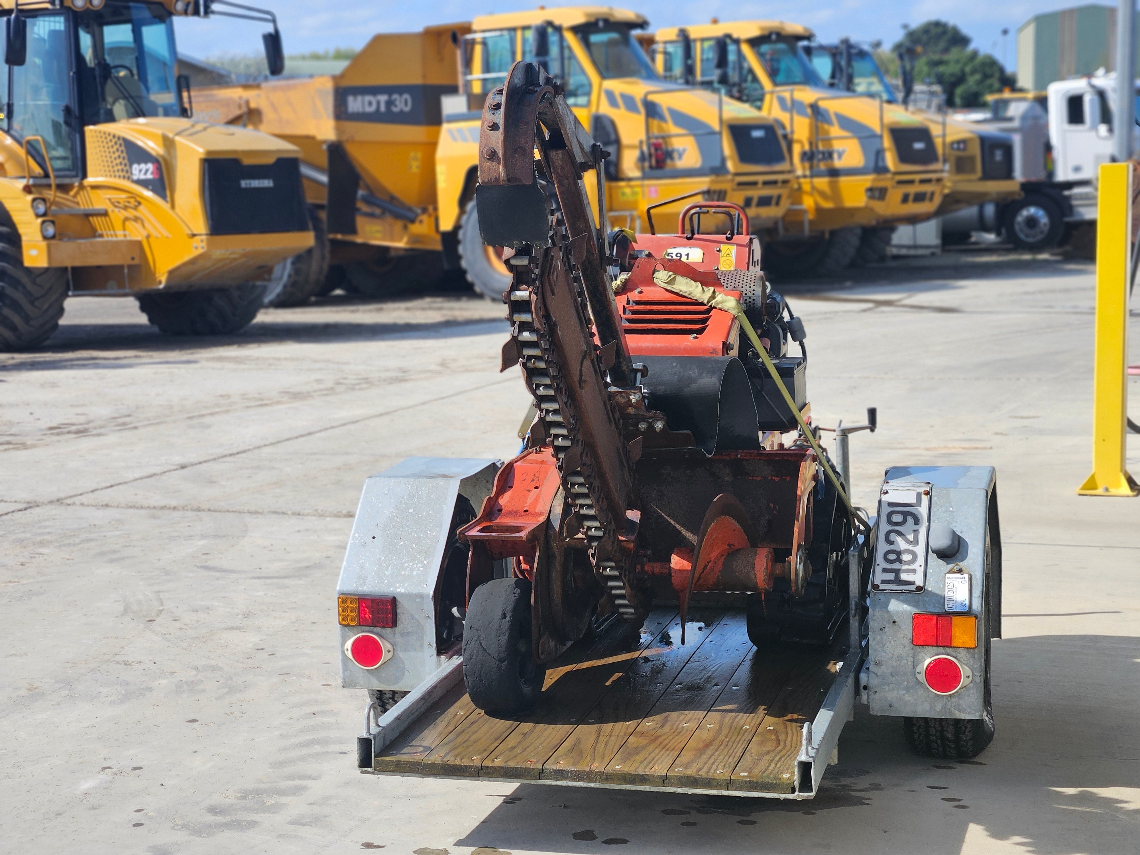 2011 Ditch Witch RT24 Trencher and Trailer