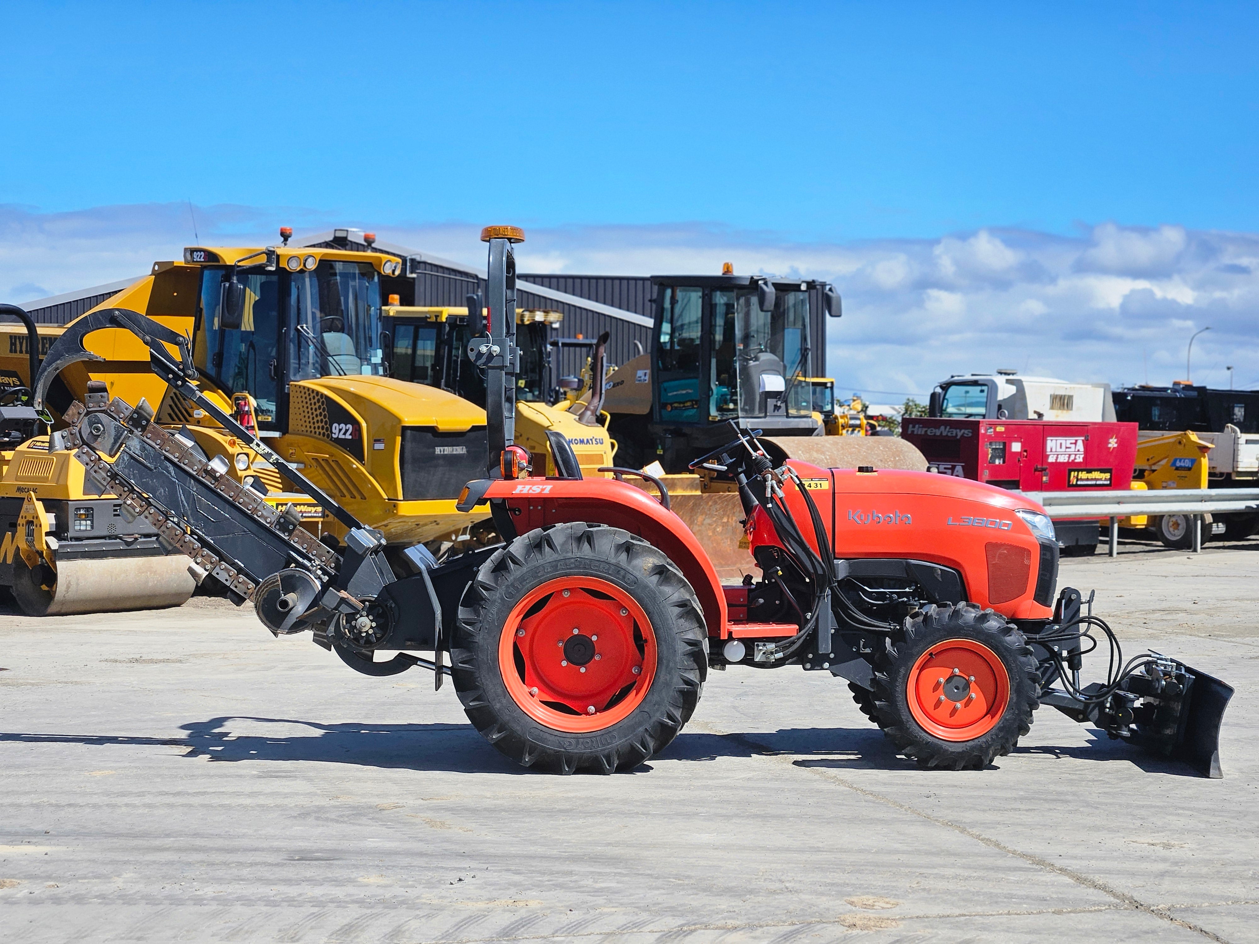 Kubota L3800D Trencher