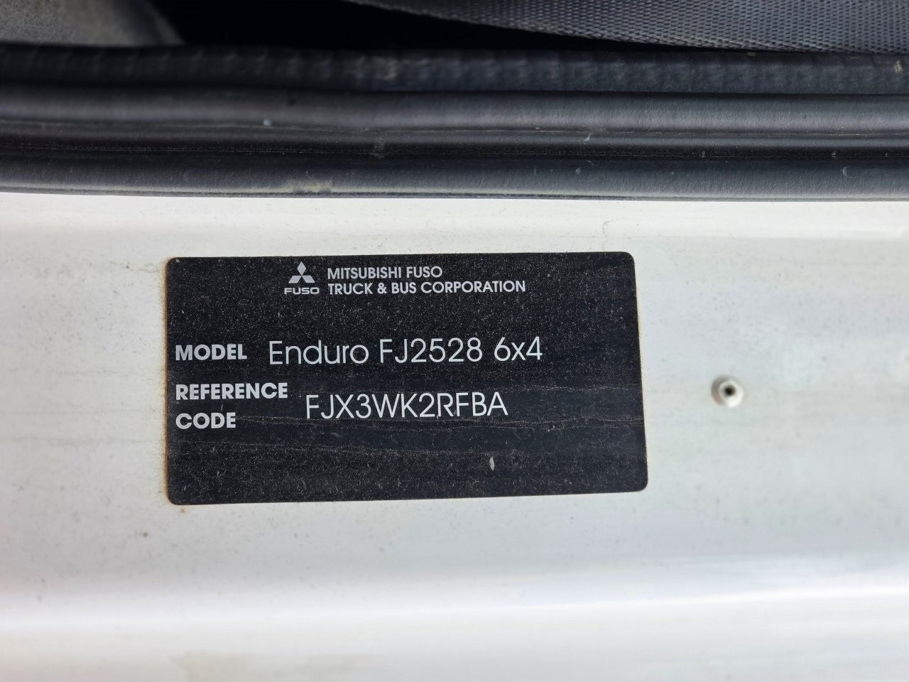 2019 Fuso Enduro FJ2528 6x4 Tipper