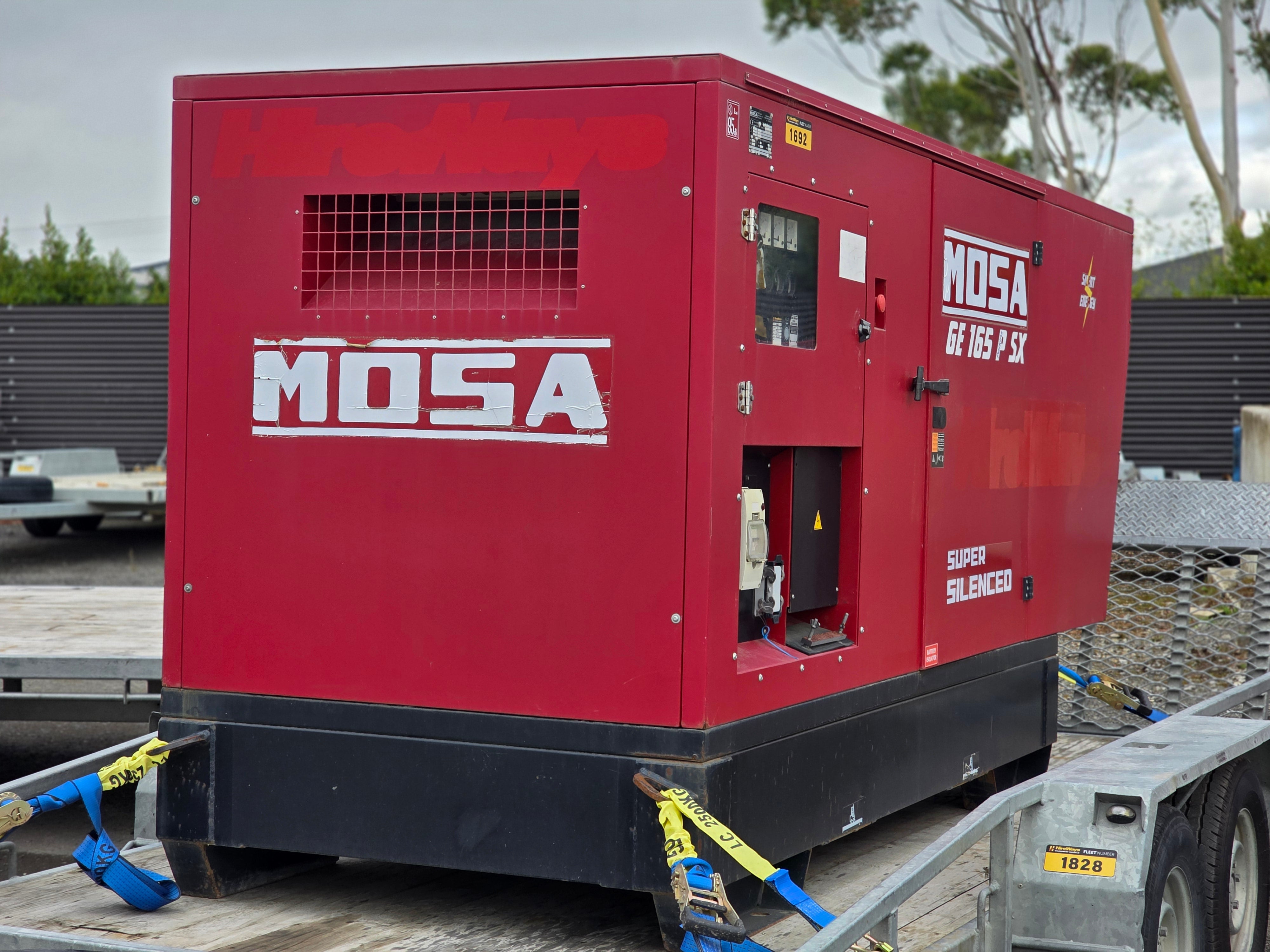 2016 MOSA GE 165 PSX Generator & Auto Transfer Unit