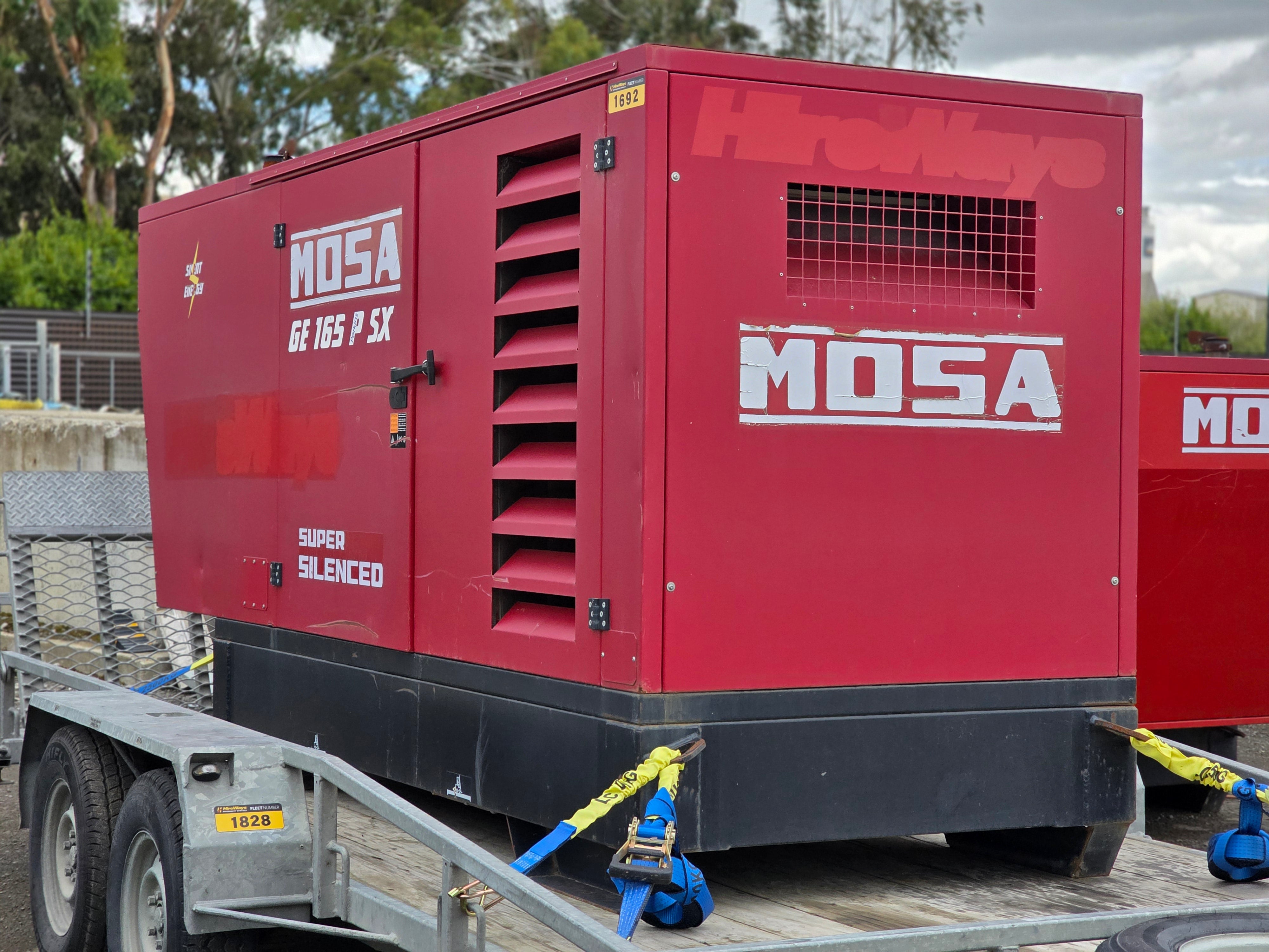 2016 MOSA GE 165 PSX Generator & Auto Transfer Unit