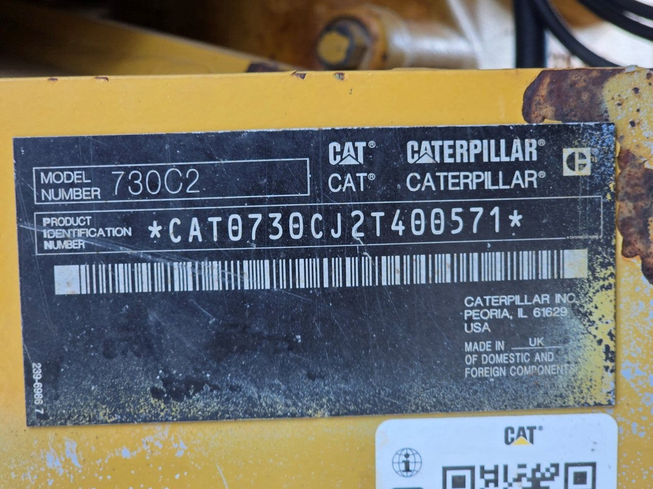 2017 Caterpillar 730C 2 Dump Truck