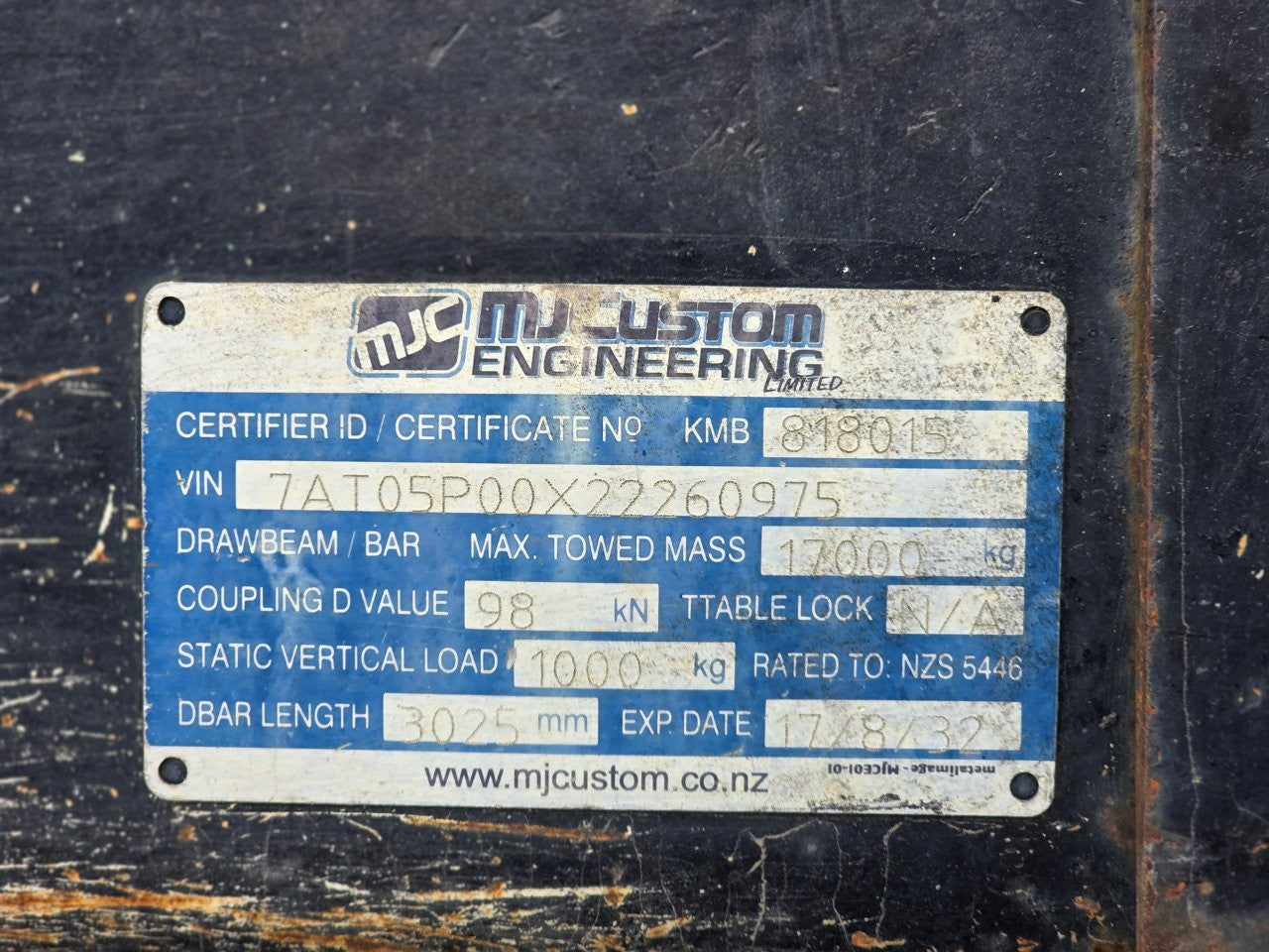 2022 MJ Customs 2Axle Tip Trailer