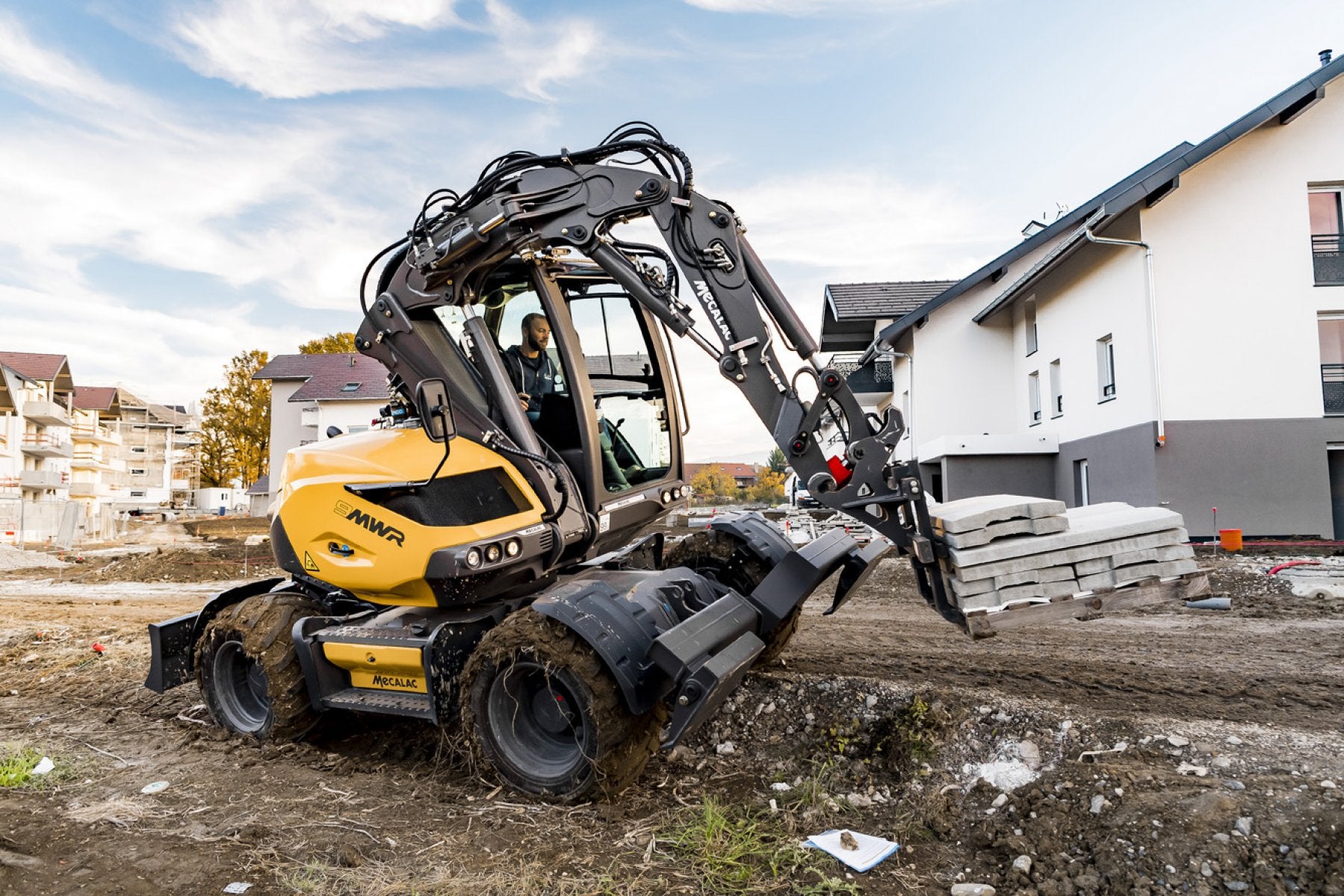 Mecalac 9MWR Wheeled Excavator